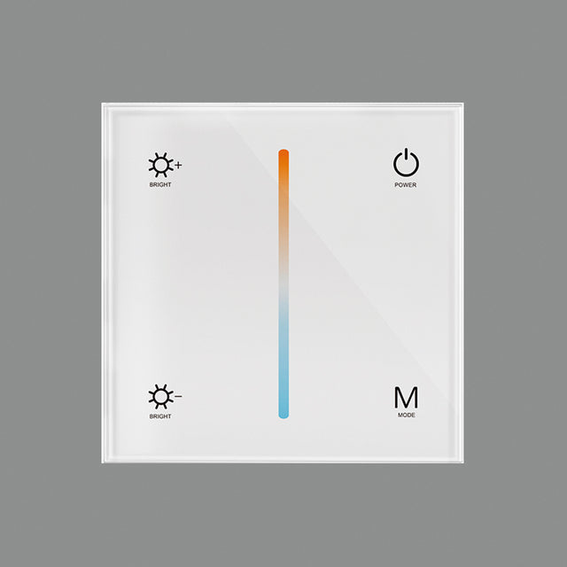 TEMPERATURE TOUCH GLASS PANEL CONTROLLER , MODEL T2-1 , 2.4GHz, 12-24VDC