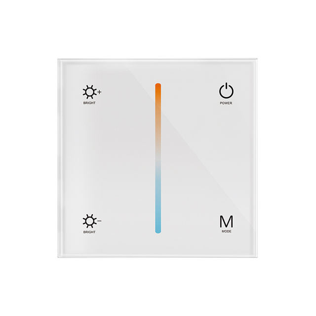 TEMPERATURE TOUCH GLASS PANEL CONTROLLER , MODEL T2-1 , 2.4GHz, 12-24VDC