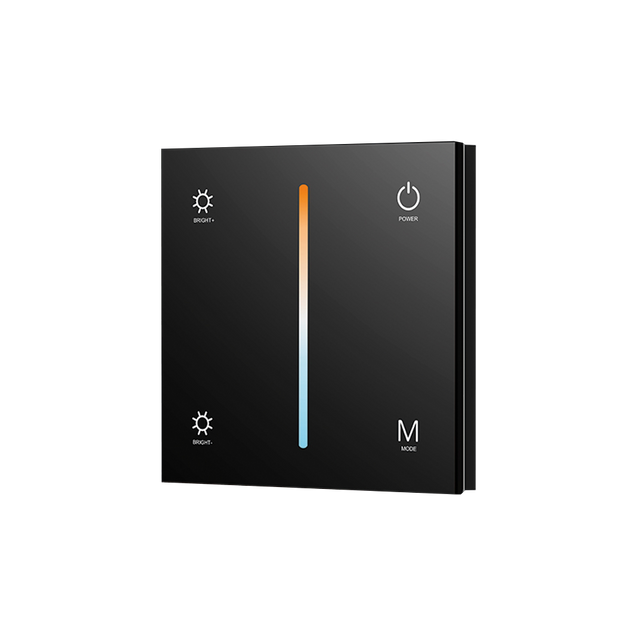 TEMPERATURE TOUCH GLASS PANEL CONTROLLER , MODEL T2-1 , 2.4GHz, 12-24VDC