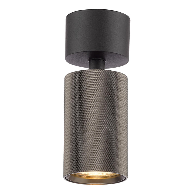 Yamis Single Spotlight Knurled Bronze and Matt Black