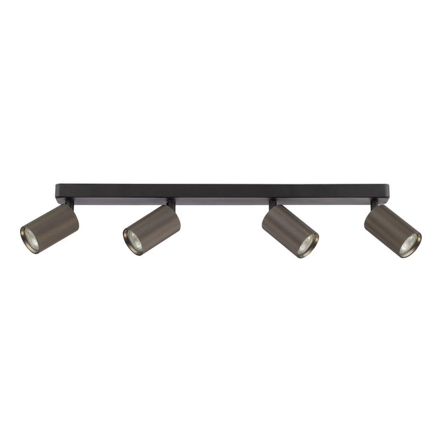 Yamis 4 Light Bar Spotlight Knurled Bronze and Matt Black