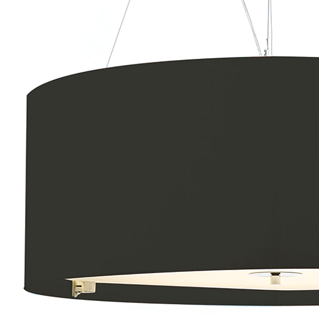 Zaragoza 6 Light Pendant Black 90cm