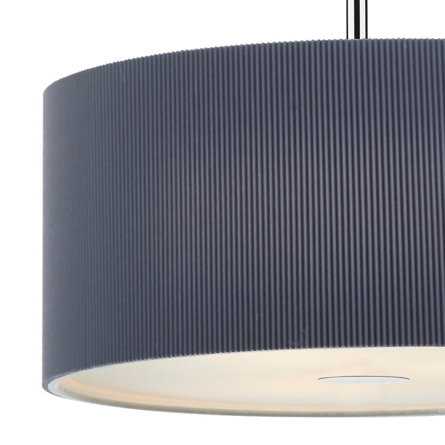Zaragoza 3 Light Pendant Grey 60cm
