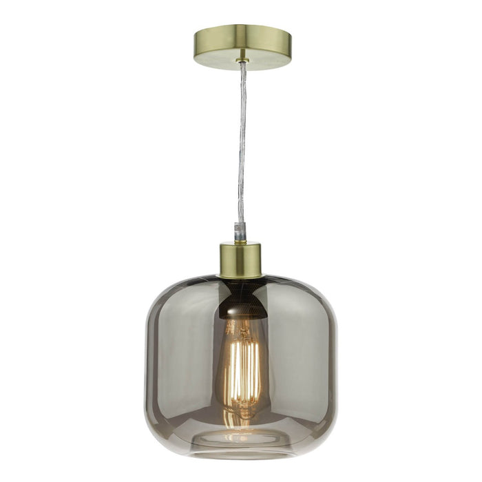 Aiden Easy Fit Pendant Smoked Glass