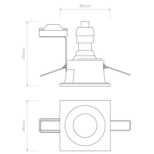 Minima Square Fixed IP65