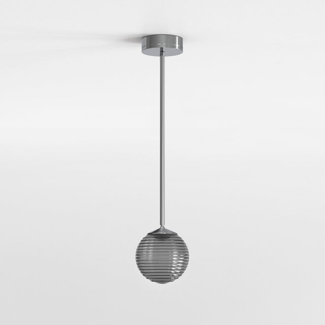 Nara Globe Ribbed Glass