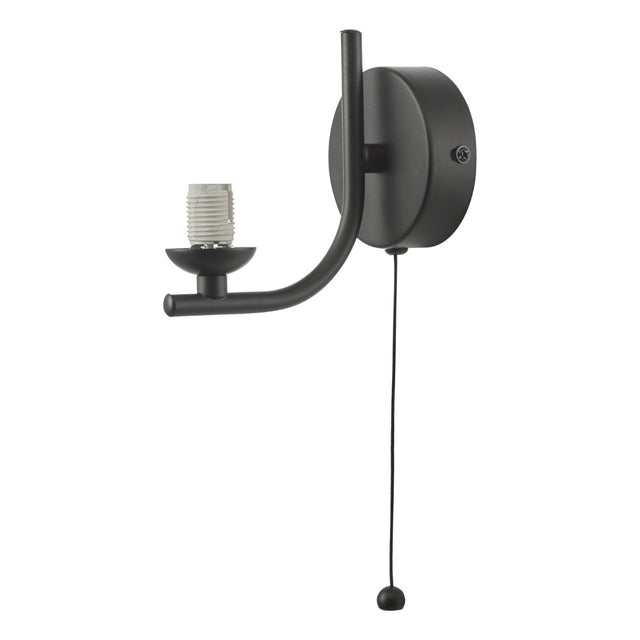 Cradle 1 Light Wall Light Matt Black Frame Only