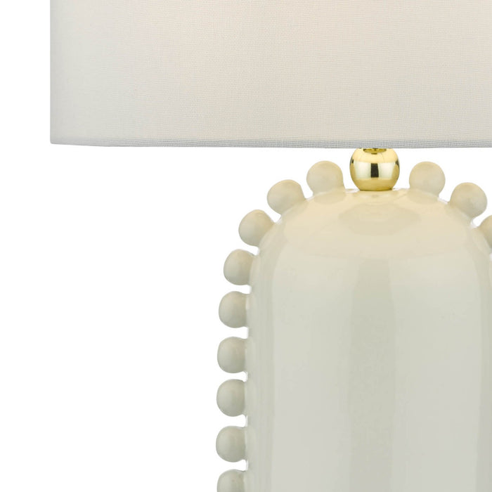 Dolce Table Lamp White Ceramic With Shade