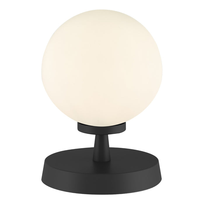 Esben Touch Table Lamp Matt Black With Opal Glass