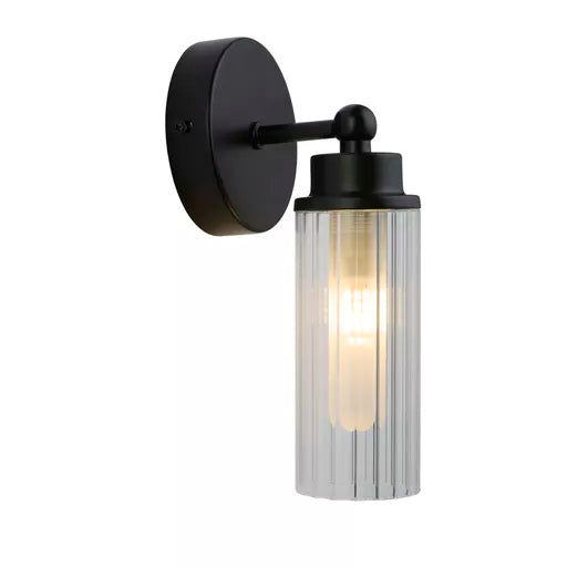 Opaline LED Wall Light, Matt Gold Metal with Marble Resin