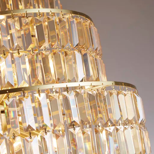 Radiance 3Lt Flush, Gold Metal and Champagne Glass