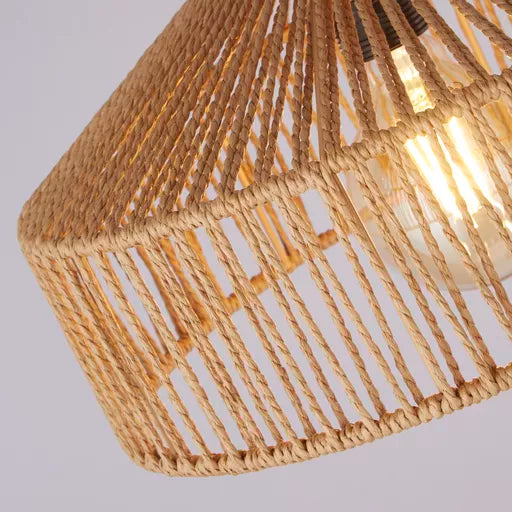 Bloom Floor Lamp - Black Metal & Wood Effect