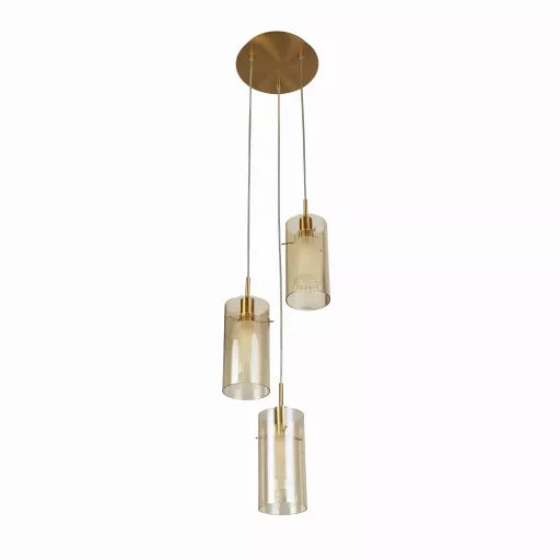 Cyclone Wall Light - Bronze Metal & Champagne Glass