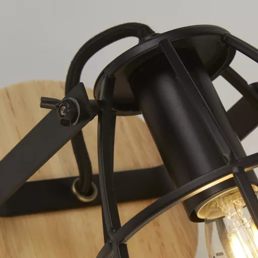 Section LED Wall Light, Sand Black Metal