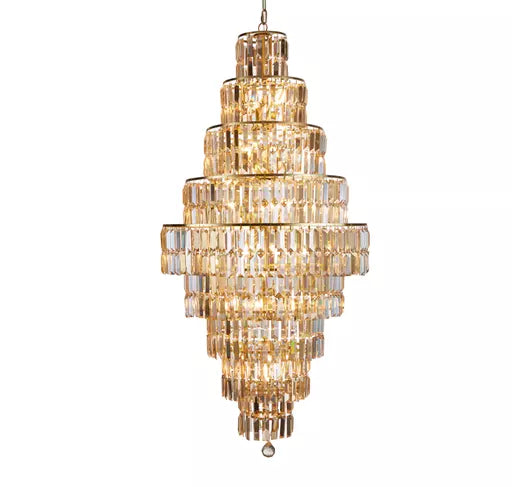 Radiance 3Lt Flush, Gold Metal and Champagne Glass