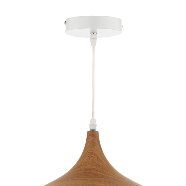 Gaucho 1 Light Pendant White Large
