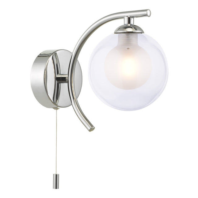 Nakita Wall Light Polished Brass With Clear/Opal Glass