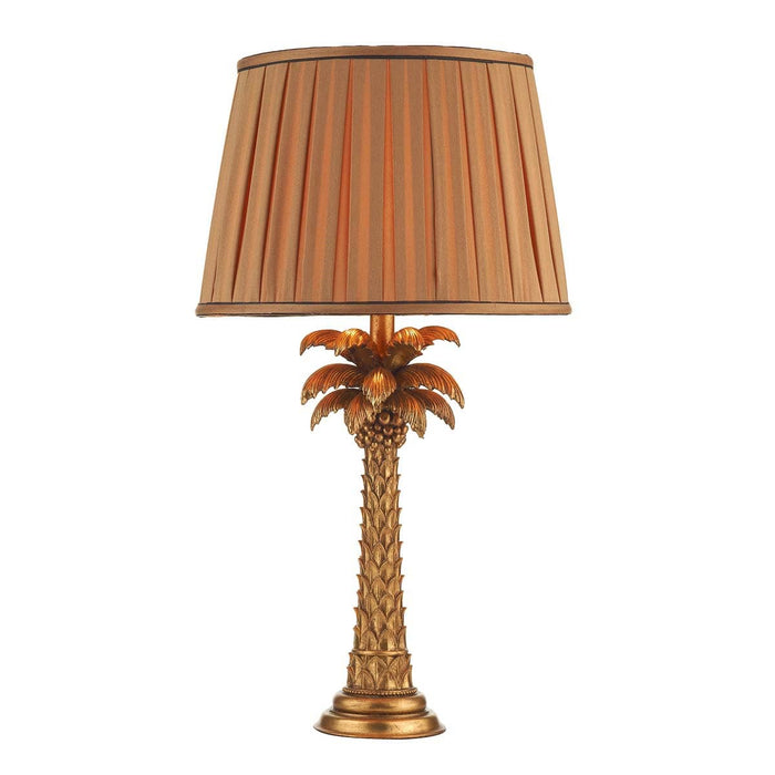 Palm Table Lamp Gold Base Only
