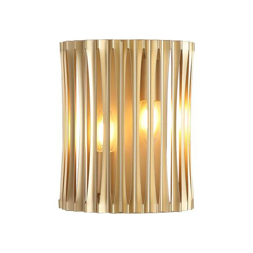 Beacon 2Lt Up/Down Wall Light, Gold Metal