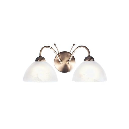 Amalfi LED Wall Light IP44, Satin Brass Metal