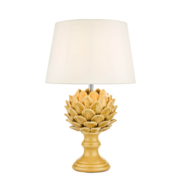 Violetta Table Lamp Yellow Ceramic Base Only