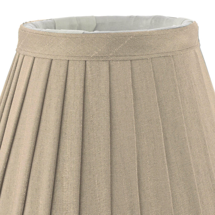 Yovanna Taupe Faux Silk Pleated Shade 15cm