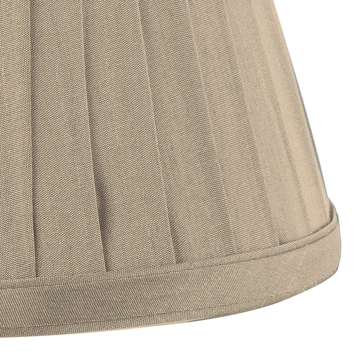Yovanna Taupe Faux Silk Pleated Shade 15cm