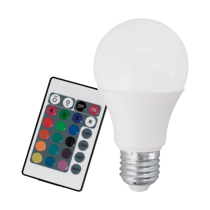 bulb-E27-A60 RGBW 9W incl.remote c.