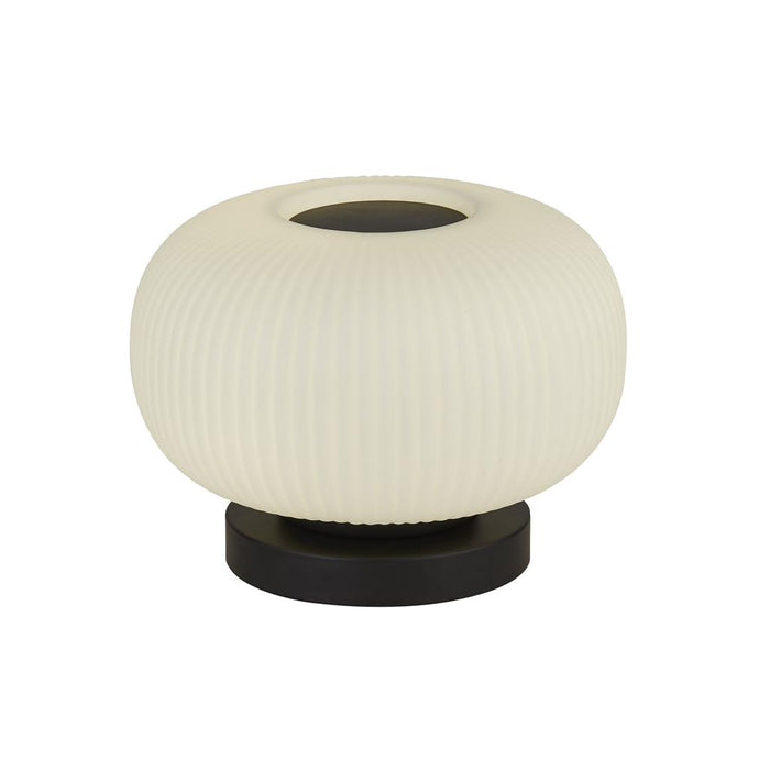 LUMINA 1LT TABLE LAMP WITH RIBBED FROSTED GLASS
