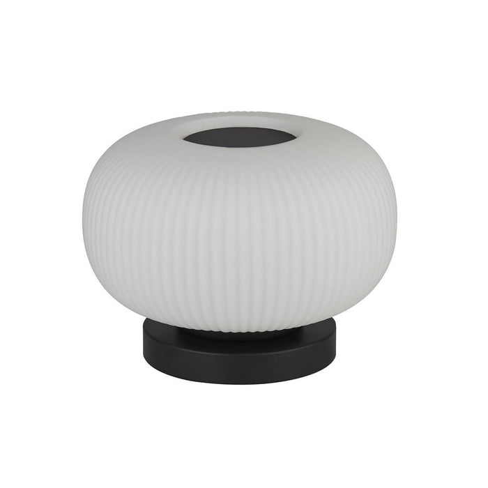 LUMINA 1LT TABLE LAMP WITH RIBBED FROSTED GLASS