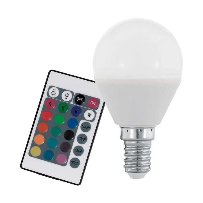 bulb-E14-P45 RGBW 4W incl.remote