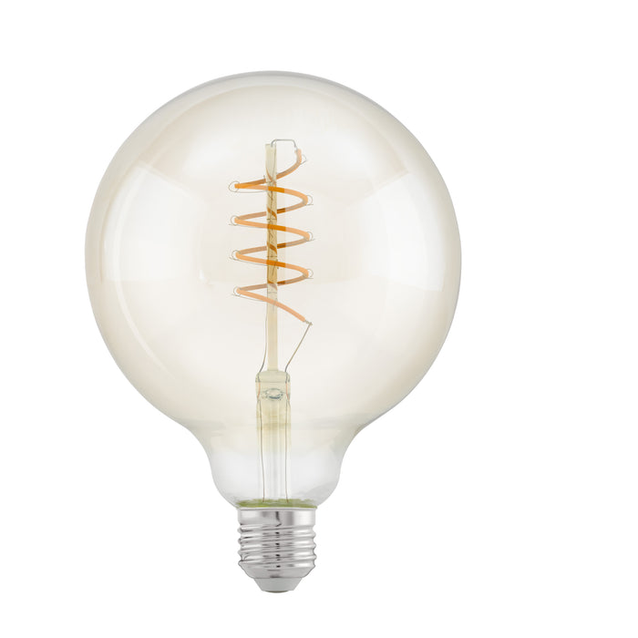 bulb-E27-LED G125 4W 2200K amber spiral
