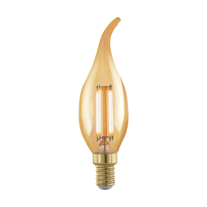 bulb-E14 tip-candle 4W amber 1700K 1pcs