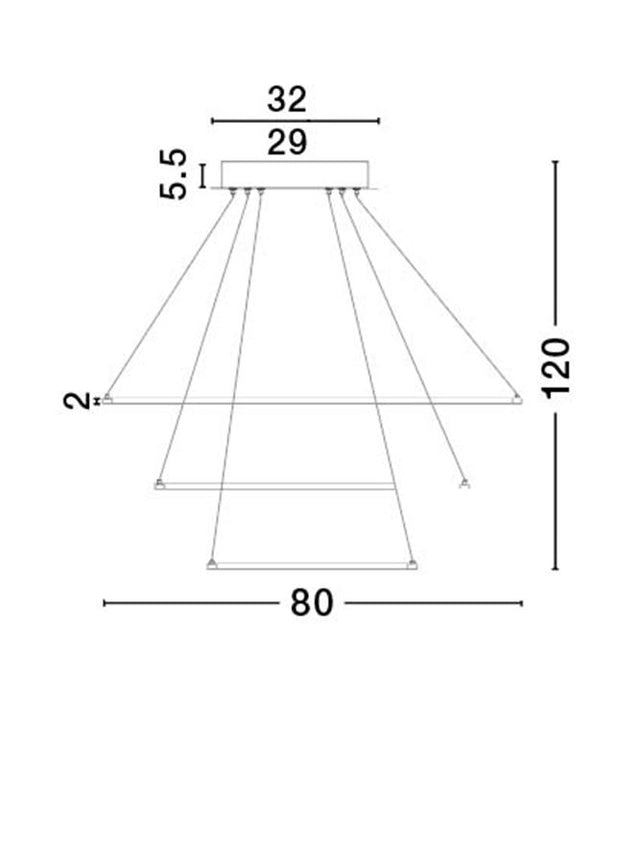 DEA Matt White Aluminium & Acrylic Adjustable LED 145 W 8100Lm 3000K IP20 D:80 H:120cm Dimmable