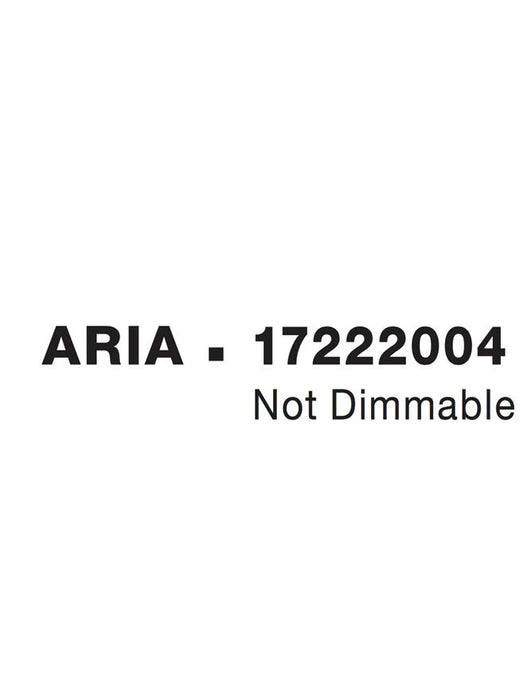 ARIA Chrome Aluminium & Acrylic Adjustable LED 145 Watt 230 Volt 8100Lm 3000K IP20 D: 80 H: 120 cm