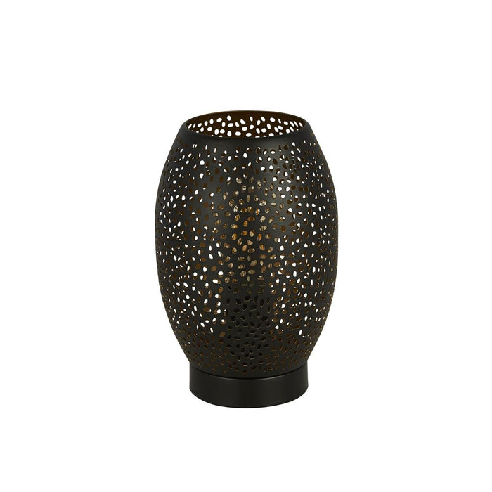 LASER 1LT TABLE LAMP, BLACK AND GOLD