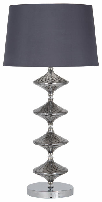 Gabby Metal and Grey Glass Table Lamp
