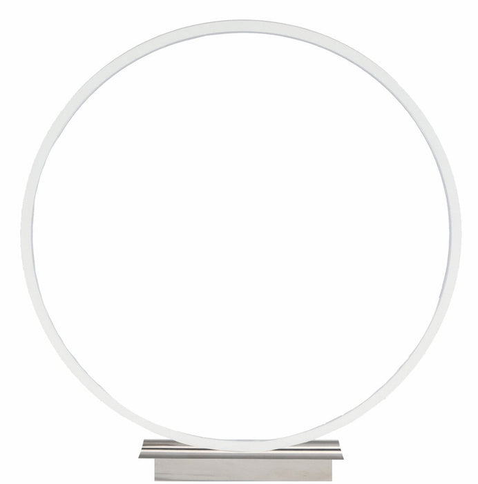 Apollo Small White LED Circle Table Lamp