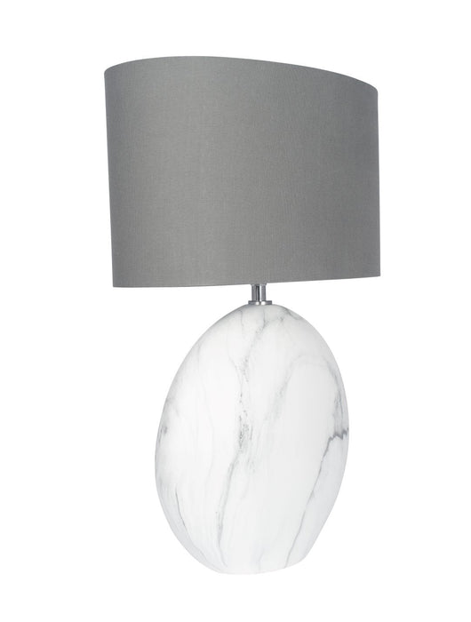 Crestola Large Marble Effect Ceramic Table Lamp