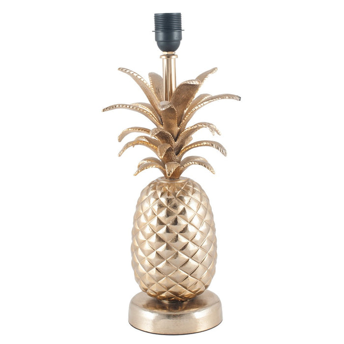 Ravensbourne Shiny Gold Pineapple Metal Table Lamp