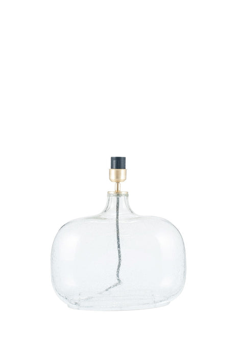 Islay Clear Bubble Glass Oval Table Lamp