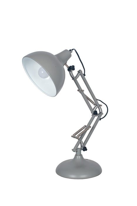 Alonzo Grey Metal Angled Task Table Lamp
