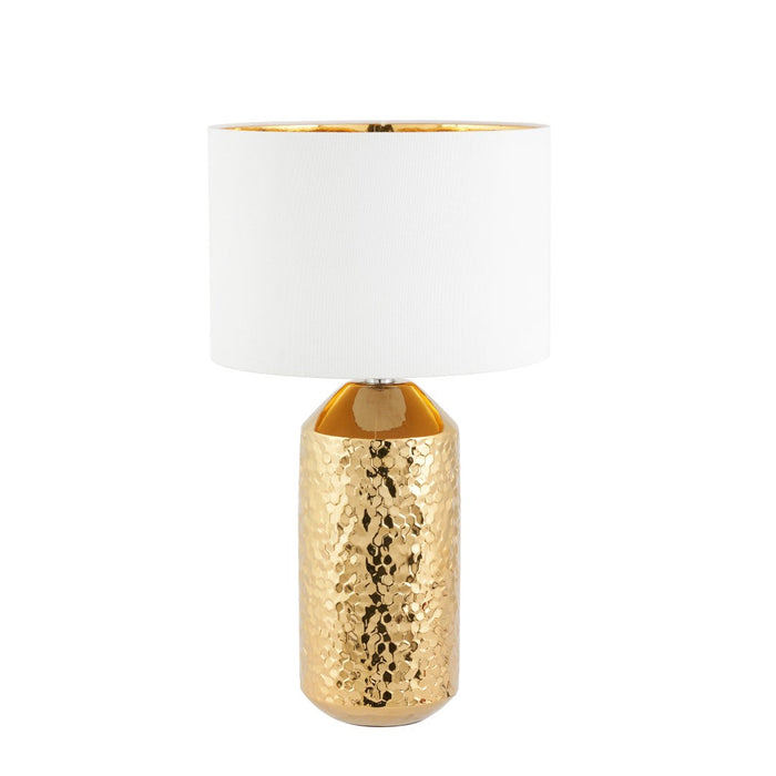 Vega Gold Textured Ceramic Table Lamp