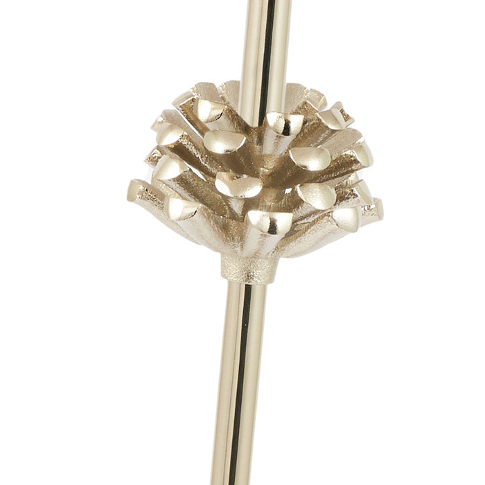 Spruce Champagne Gold Metal Fir Cone Table Lamp