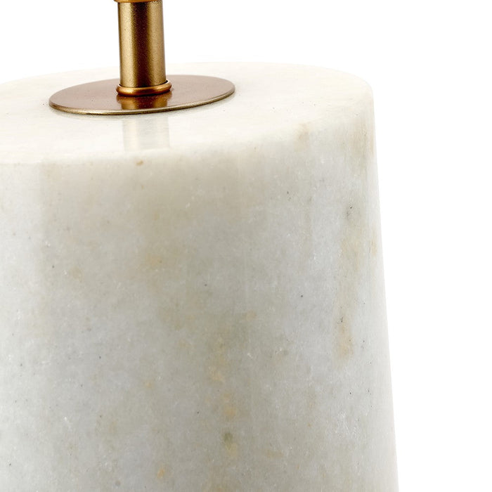 Kiorini White Marble Table Lamp