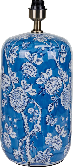 Altheda Blue and White Floral Ceramic Table Lamp