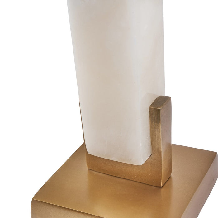 Romina Tall Alabaster and Brass Table Lamp