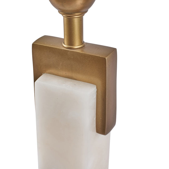 Romina Tall Alabaster and Brass Table Lamp