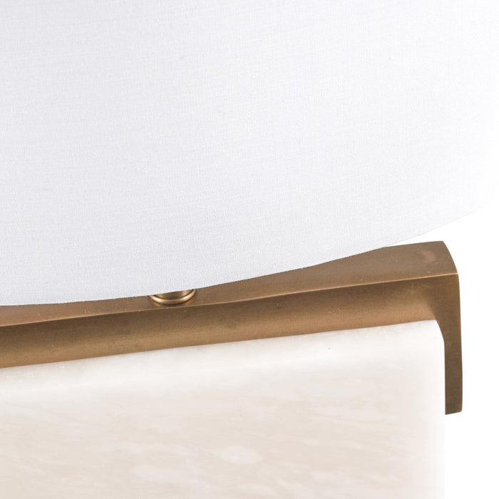 Romina Alabaster and Brass Table Lamp