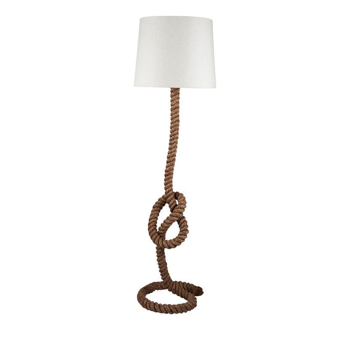 Martindale Rope Knot Floor Lamp with Natural Shade